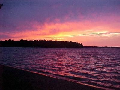 Campsites at Evergreen Lodge on Woman Lake Longville Minnesota