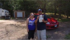 Drone Picture of Evergreen Lodge on Woman Lake Longville Minnesota