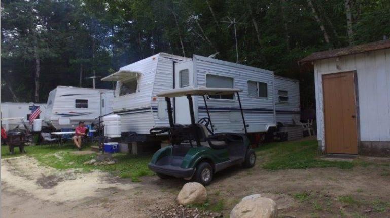 Drone Picture of Evergreen Lodge on Woman Lake Longville Minnesota