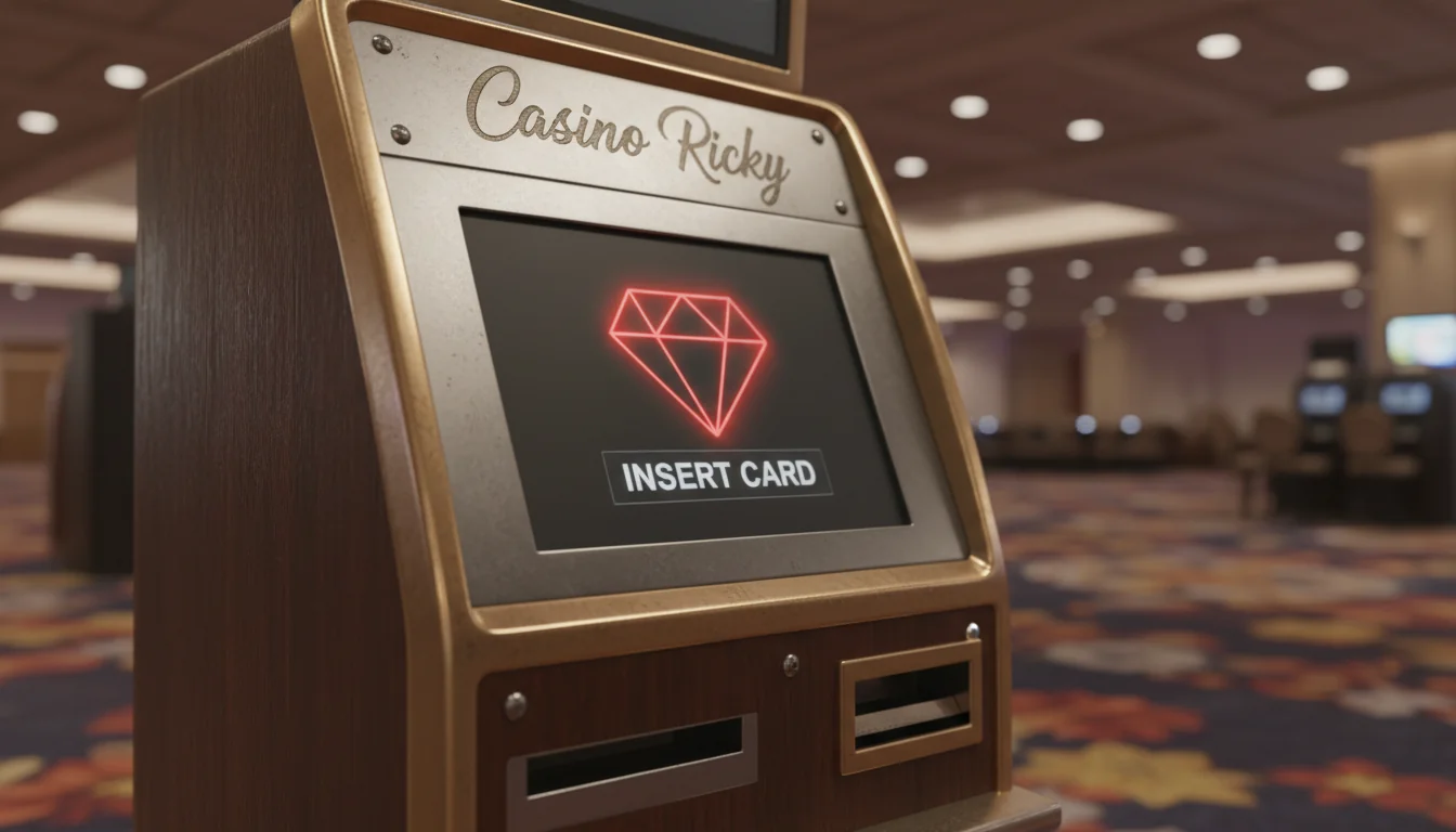 Player spinning reels at Ricky Casino